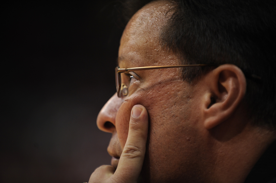 Indiana coach Tom Crean watches the action from the corner of the court during a game against Ohio State on Wednesday, Jan. 6, 2010, in Columbus, Ohio. IU lost 79-54.