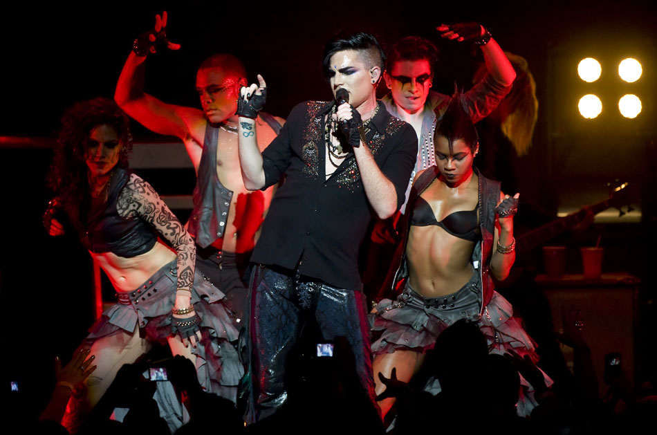 Adam Lambert performs for a packed house on Sunday, Sept. 5, 2010, at the Peoria Civic Center.