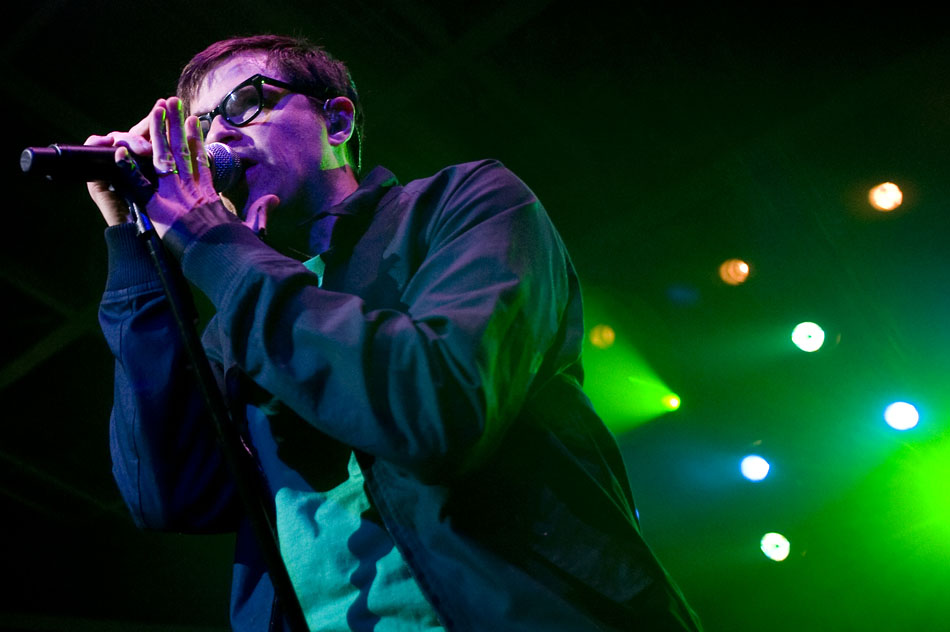 Weezer's Rivers Cuomo performs on Saturday, Sept. 25, 2010, at Bradley University.