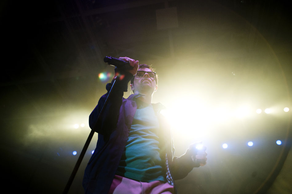 Weezer frontman Rivers Cuomo performs on Saturday, Sept. 25, 2010, at Bradley University.