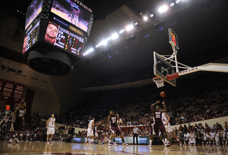 Indiana plays North Carolina Central in the second half of a game on Tuesday, Nov. 23, 2010, at Assembly Hall.