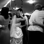 Ian and Erica Shannon, center, dance at their wedding reception on Sunday, Oct. 10, 2010, in Dunkirk, Ind.