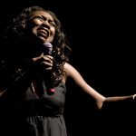 Sophia Jefferson performs a gospel song during the Gospel Jubilee on Sunday, Oct. 17, 2010, at the Riverside Community Church. The program, sponsored by the Peoria Area Community Events, featured local musicians and speakers.