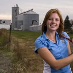 Iben Thuroe, a foreign exchange student from Odense, Denmark, finished tied for second in the Class 1A girl's golf tournament this year playing for Mid County as a student at ROWVA High School in Oneida. Thuroe, 18, is the Peoria Journal Star high school girl's golf player of the year.