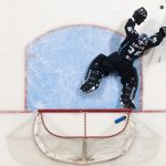 Milwaukee Admirals goalie Jeremy Smith dives to cover up a puck that came dangerously close to the Milwaukee goal during the second period of a game against the Rivermen on Sunday, Dec. 5, 2010, at Carver Arena. Milwaukee won 5-4 in overtime.