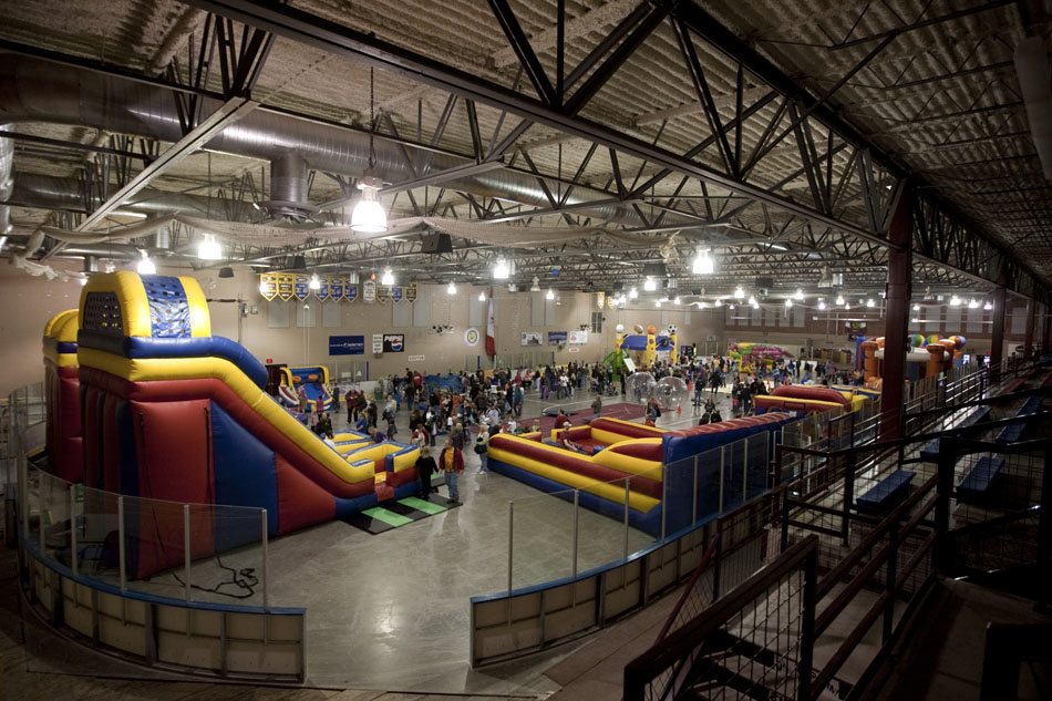 Several youngsters and their parents attended the city-sponsored spring carnival on Wednesday, April 20, 2011, at the Cheyenne Ice and Events Center.