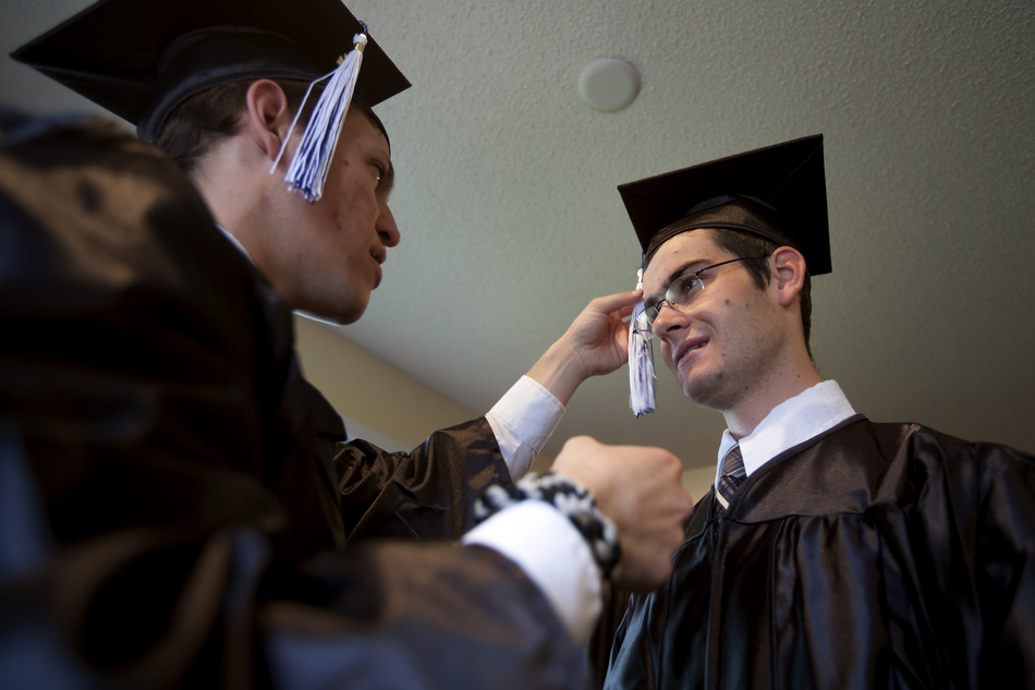 Scenes from the first commencement exercises for Wyoming Catholic College on Saturday, May 14, 2011, in Lander, Wyoming. (Photo by James Brosher)