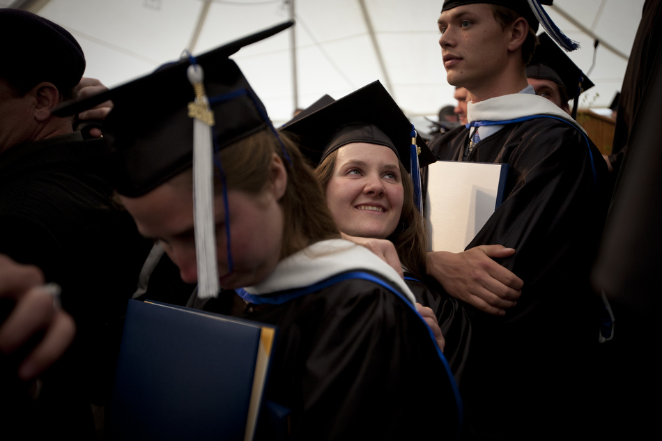 Scenes from the first commencement exercises for Wyoming Catholic College on Saturday, May 14, 2011, in Lander, Wyoming. (Photo by James Brosher)