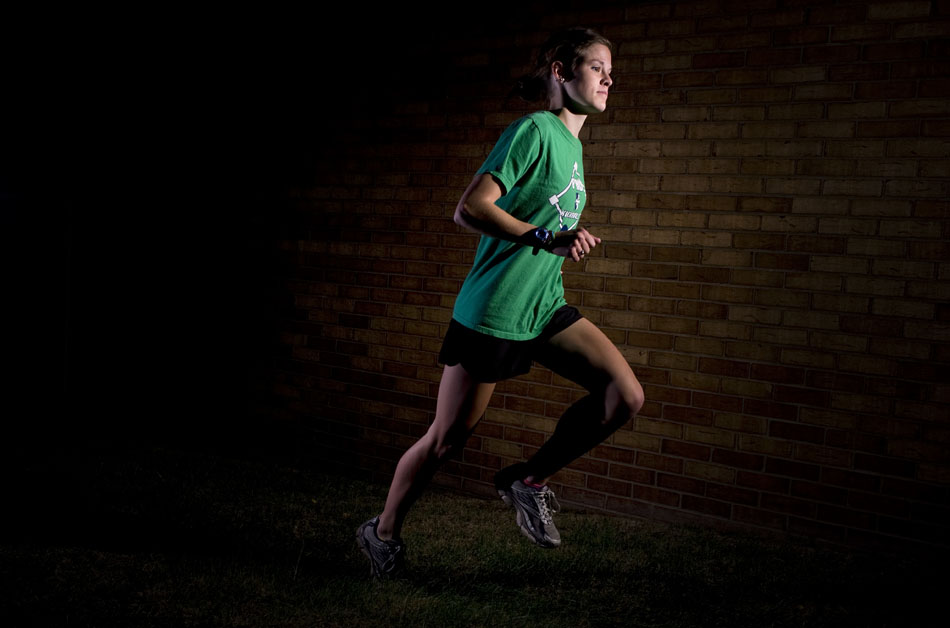 Peoria Notre Dame senior Molly Dahlquist looks to make a run at the state cross country title in 2010 following setbacks in past years. (James Brosher/Peoria Journal Star)