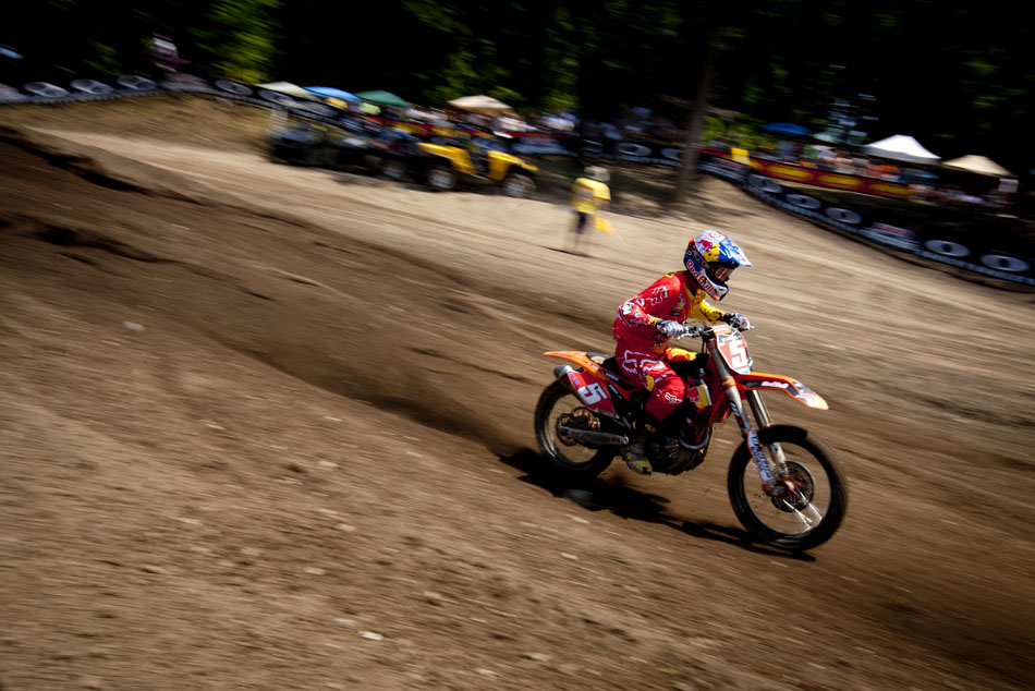 Ryan Dungey races in the 450 motocross during the Red Bull Redbud National on Saturday, July 7, 2012, in Buchanan, Mich. (James Brosher/South Bend Tribune)