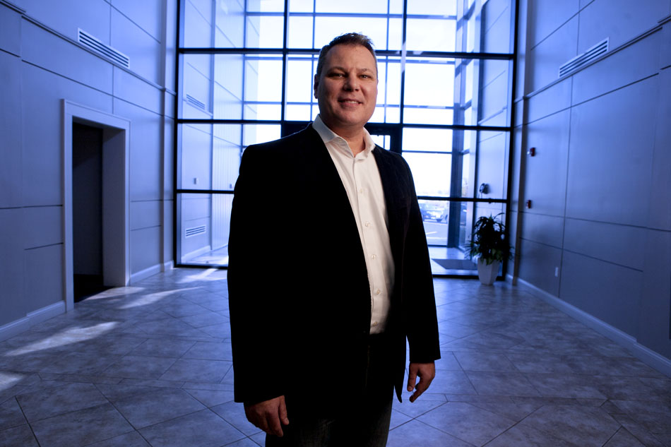 Christopher Holden, president of Heraeus Kulzer, LLC, poses for a portrait on Tuesday, Oct. 16, 2012, at the company's offices in South Bend, Ind. (Photo by James Brosher)