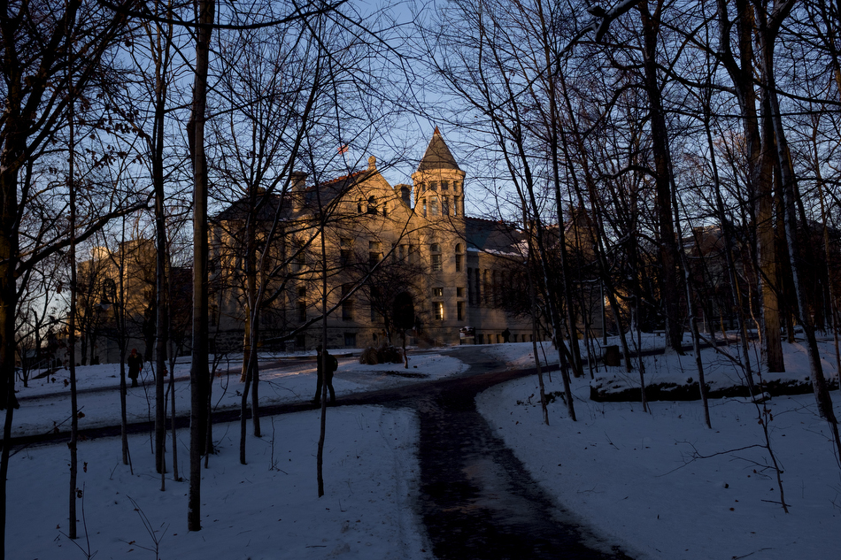 Winter Snow Campus Scenics