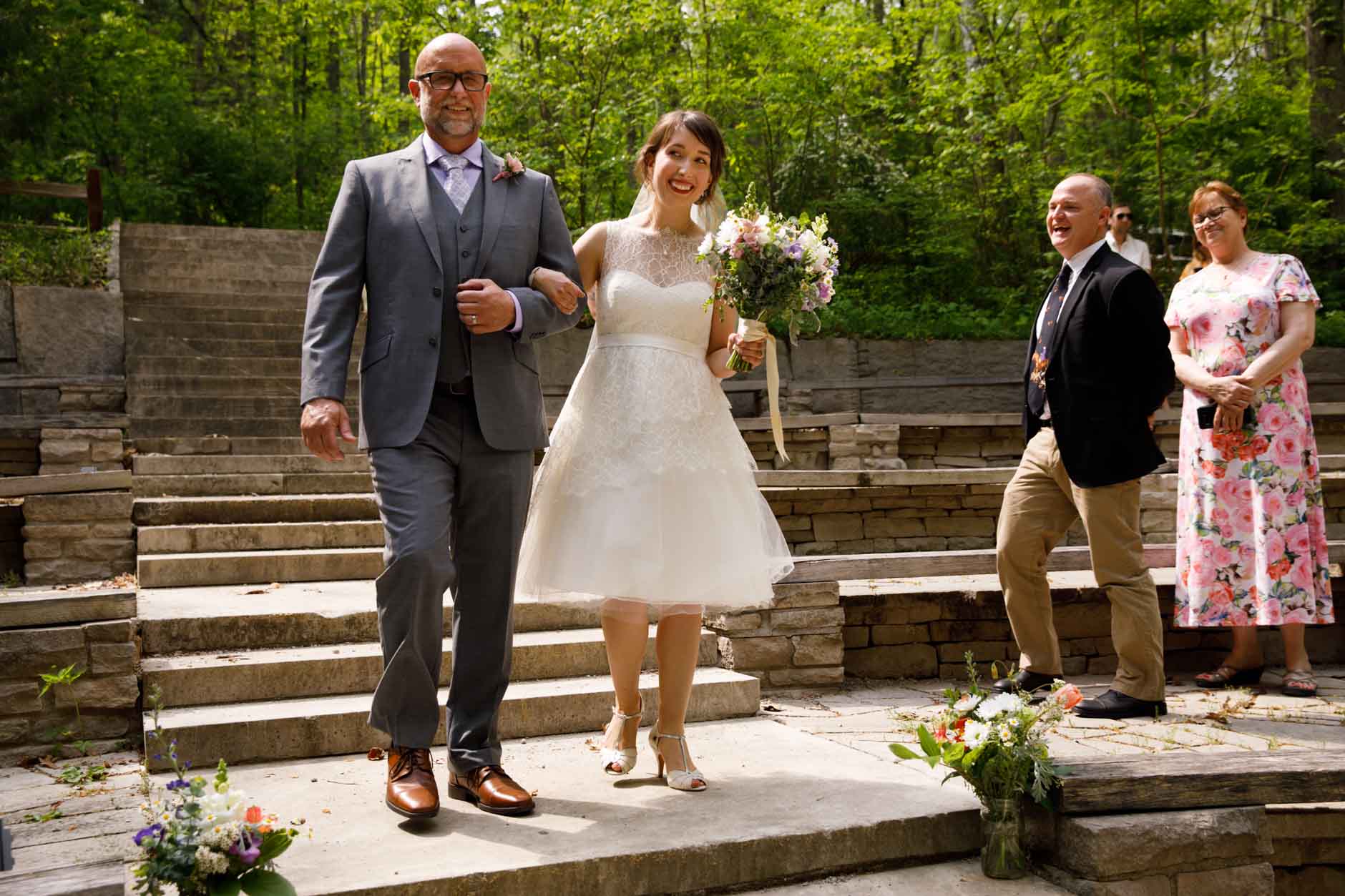 Scenes from the wedding of Joe Toth and Kirstin Wade at McCormick's Creek State Park near Spencer, Indiana on Saturday, May 12, 2018. (Photo by James Brosher)