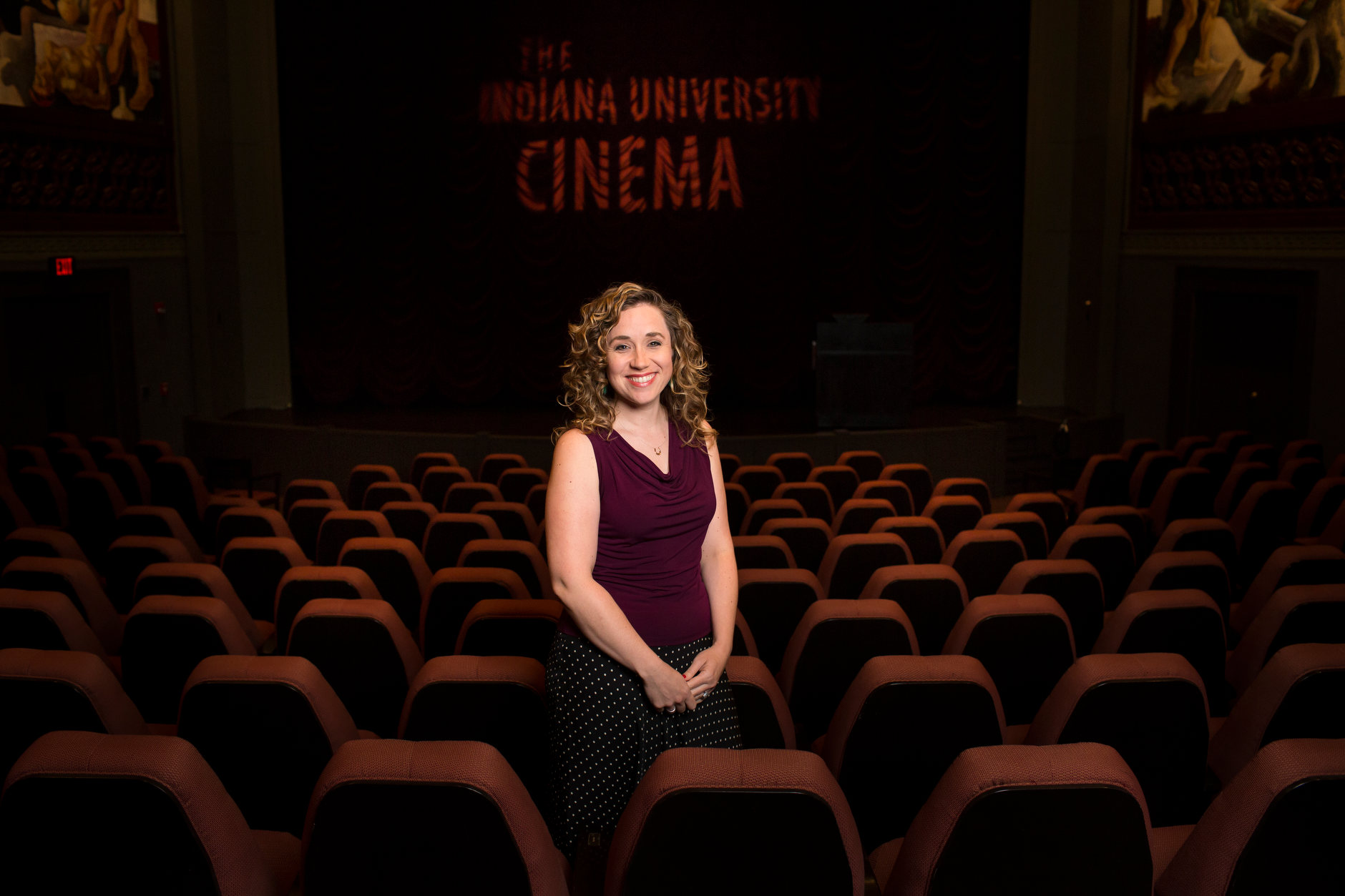 Indiana University Cinema Associate Director Brittany Friesner – Bloomington, Indiana – June 10, 2015. (Photo by James Brosher)